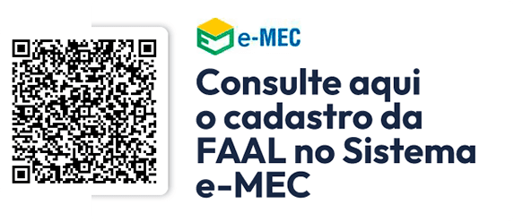 QR Code e selo e-MEC: consulte aqui o cadastro da FAAL no Sistema e-MEC